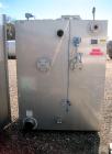 Used Pink Thermosysteme Gmbh Vacuum Tray Dryer, Approximate 110 Square Feet, Model VT-1100-950-1550-10, Stainless Steel. Chamber rated 4 Bar (60 PSI)/Full Vacuum. (9) 316L Trays approximate 43