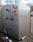 Used Pink Thermosysteme Gmbh Vacuum Tray Dryer, Approximate 110 Square Feet, Model VT-1100-950-1550-10, Stainless Steel. Chamber rated 4 Bar (60 PSI)/Full Vacuum. (9) 316L Trays approximate 43
