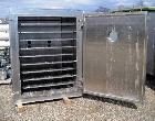 Used Pink Thermosysteme Gmbh Vacuum Tray Dryer, Approximate 110 Square Feet, Model VT-1100-950-1550-10, Stainless Steel. Chamber rated 4 Bar (60 PSI)/Full Vacuum. (9) 316L Trays approximate 43