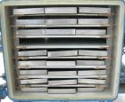 Used Stokes Vacuum Shelf Dryer, Model 138-H, Approximately 97.6 Square Feet, Carbon Steel. (8) 44