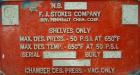 Used Stokes Vacuum Shelf Dryer, Model 338-H, Approximately 73.3 Square Feet, Carbon Steel. (6) 44