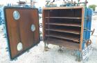 USED: Stokes vacuum shelf dryer, approximately 48.9 square feet, carbon steel. (4) 44