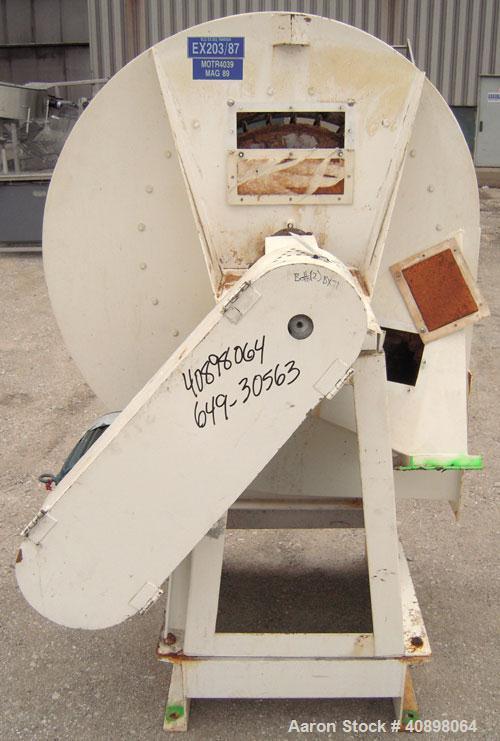Used AAF International Rotoclone Wet Centrifugal Collector, Model W, Size 16, Style STD, Model 846493-5. 6400 cfm at 8" W.G., 1740 rpm. Approximate 30" diameter 316 stainless steel fan, Carbon steel ...