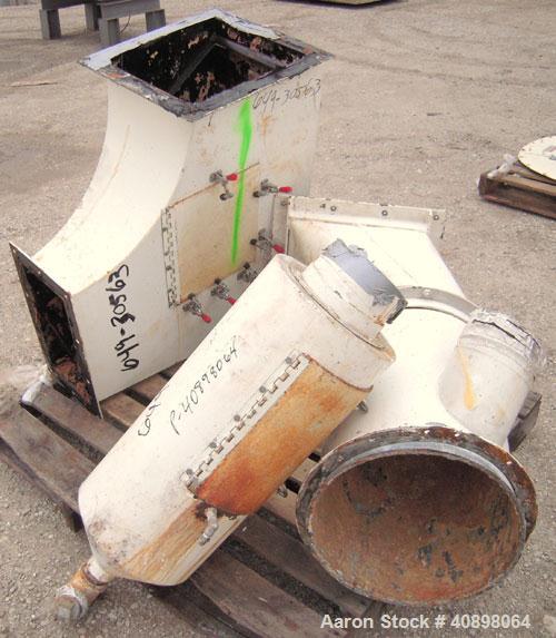 Used AAF International Rotoclone Wet Centrifugal Collector, Model W, Size 16, Style STD, Model 846493-5. 6400 cfm at 8" W.G., 1740 rpm. Approximate 30" diameter 316 stainless steel fan, Carbon steel ...