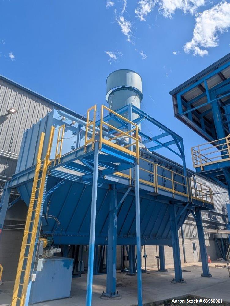 Used Battery Recycling Systems Lead Refining Kettle Air Filtration System – 30,000 CFM, 150 HP Blower, Bag House, BRS/Wirtz