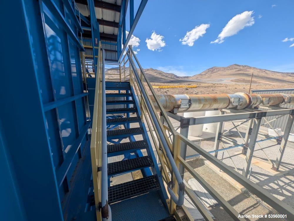 Used Battery Recycling Systems Lead Refining Kettle Air Filtration System – 30,000 CFM, 150 HP Blower, Bag House, BRS/Wirtz
