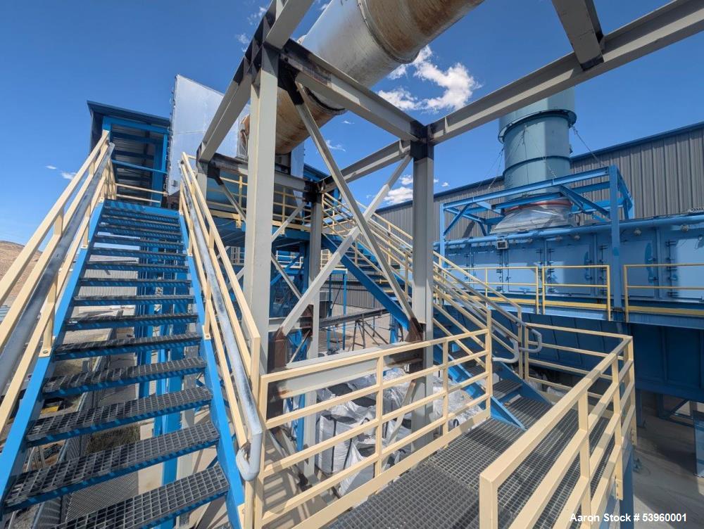 Used Battery Recycling Systems Lead Refining Kettle Air Filtration System – 30,000 CFM, 150 HP Blower, Bag House, BRS/Wirtz