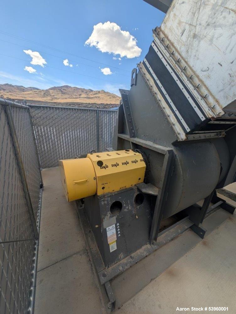 Used Battery Recycling Systems Lead Refining Kettle Air Filtration System – 30,000 CFM, 150 HP Blower, Bag House, BRS/Wirtz