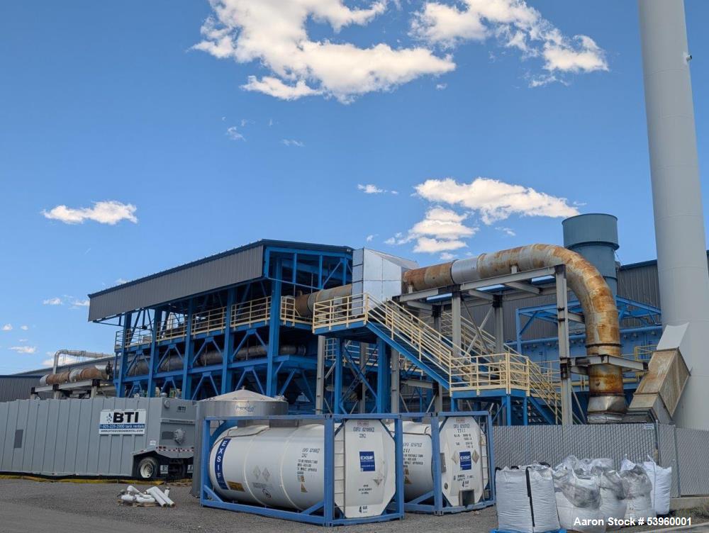 Used Battery Recycling Systems Lead Refining Kettle Air Filtration System – 30,000 CFM, 150 HP Blower, Bag House, BRS/Wirtz