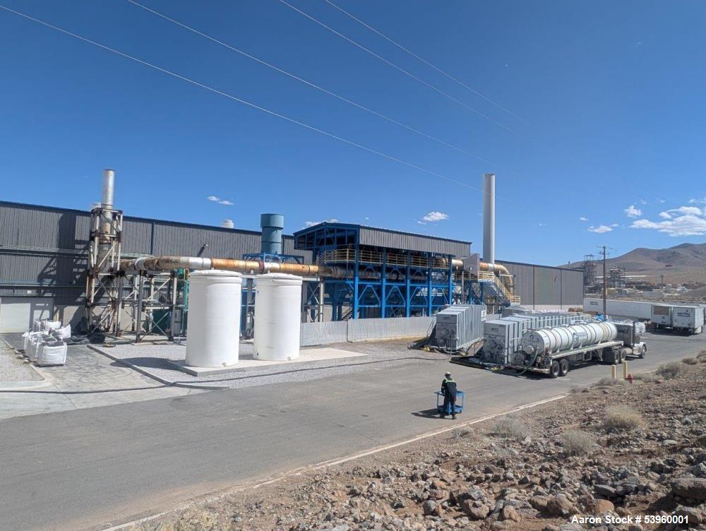 Used Battery Recycling Systems Lead Refining Kettle Air Filtration System – 30,000 CFM, 150 HP Blower, Bag House, BRS/Wirtz
