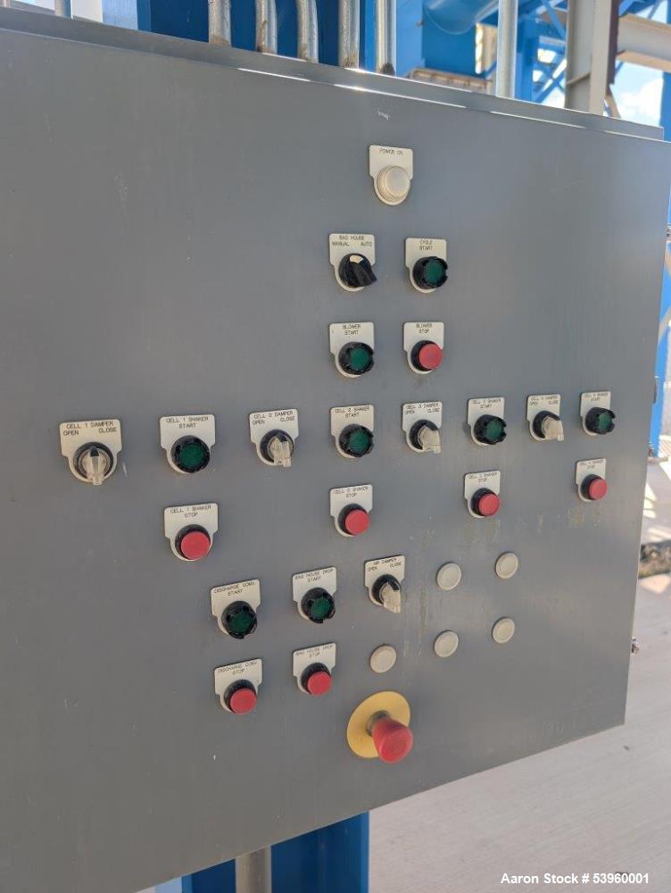 Used Battery Recycling Systems Lead Refining Kettle Air Filtration System – 30,000 CFM, 150 HP Blower, Bag House, BRS/Wirtz