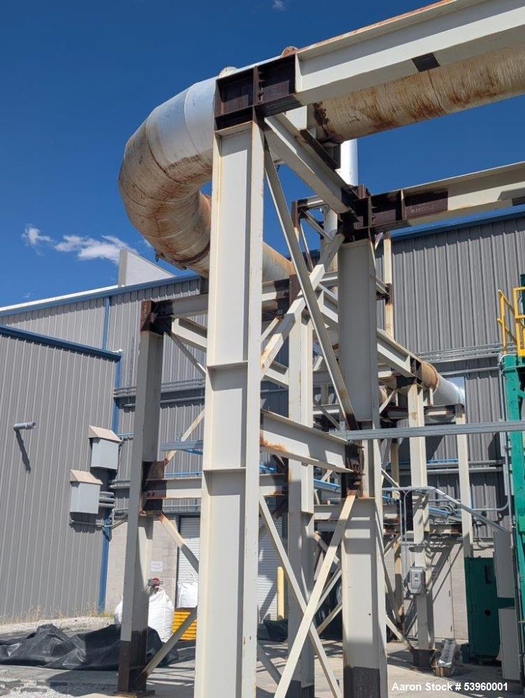 Used Battery Recycling Systems Lead Refining Kettle Air Filtration System – 30,000 CFM, 150 HP Blower, Bag House, BRS/Wirtz