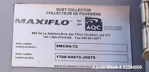 Used Maxiflo Pulse Air 72 Cartridge Dust Collector – 150 HP Fan, Control Panel & Ducting