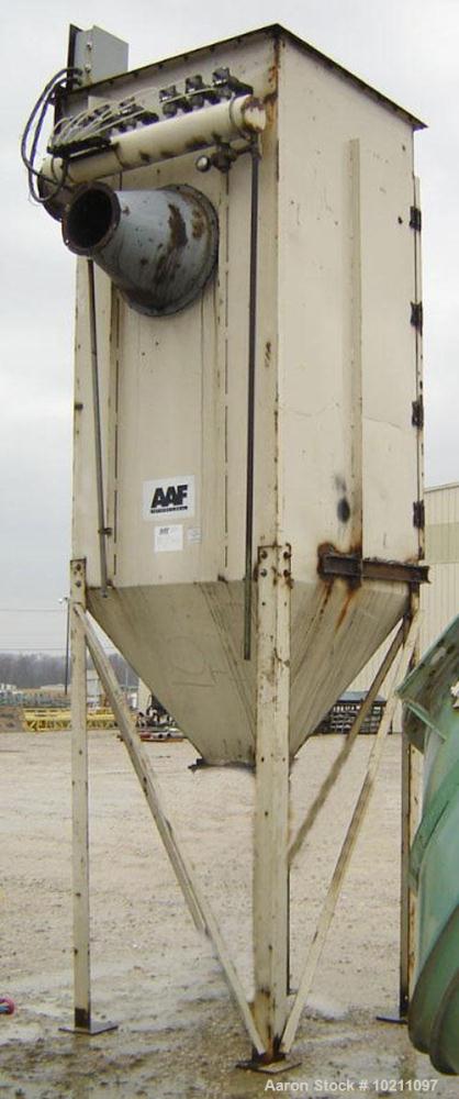 Used-American Air Filter (AAF) Pulse Jet Dust Collector, 600 Square Feet, Model 2, Design M, Size 6-168600. 10" inlet and 10...