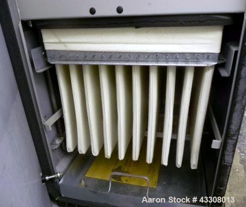 Used American Air Filter Arrestall Envelope Type Dust Collector, Model AR-10, Carbon Steel. Manual shaker with blower. 1/60/220 volt.