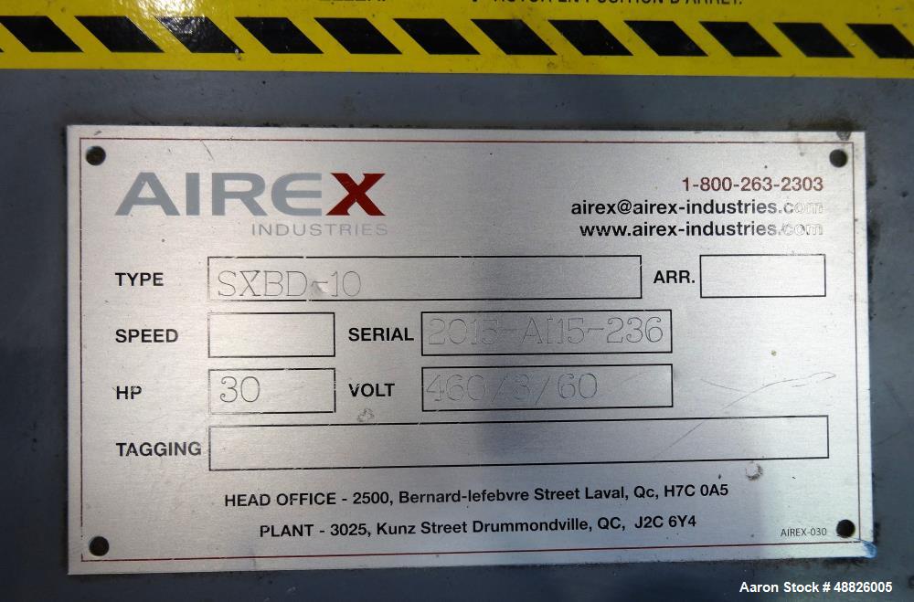 Used Airex Wetrex Series Wet Dust Collector, Model Wetrex-10, Carbon Steel.