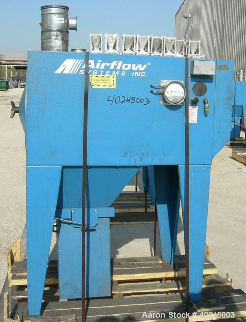 Used: Airflow Systems Inc Torit type cartridge type dust collector, model DCH-2, approximate 300 square foot filter area, 1200 CFM.  Carbon steel housing measures approximately 24" long x 24" wide x ...