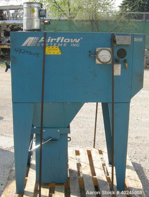 Used: Airflow Systems Inc Torit type cartridge type dust collector, model DCH-2, approximate 300 square foot filter area, 1200 CFM.  Carbon steel housing measures approximately 24" long x 24" wide x ...