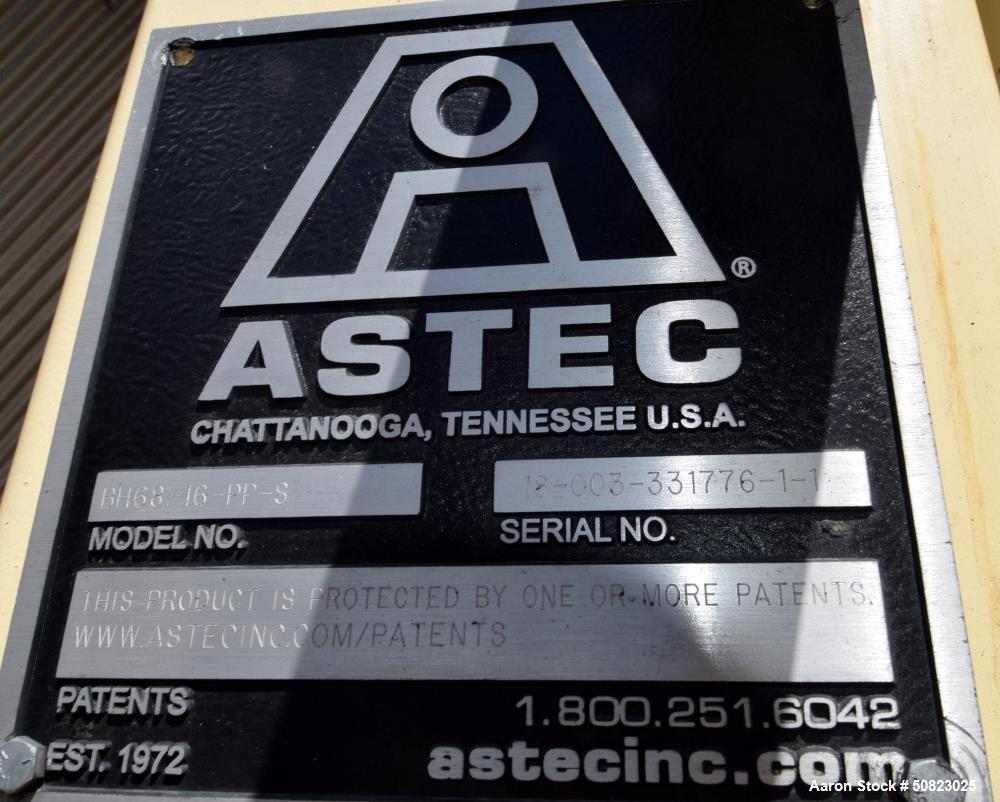 Used Astec Hot Baghouse, Model BH-68-16-PP-S