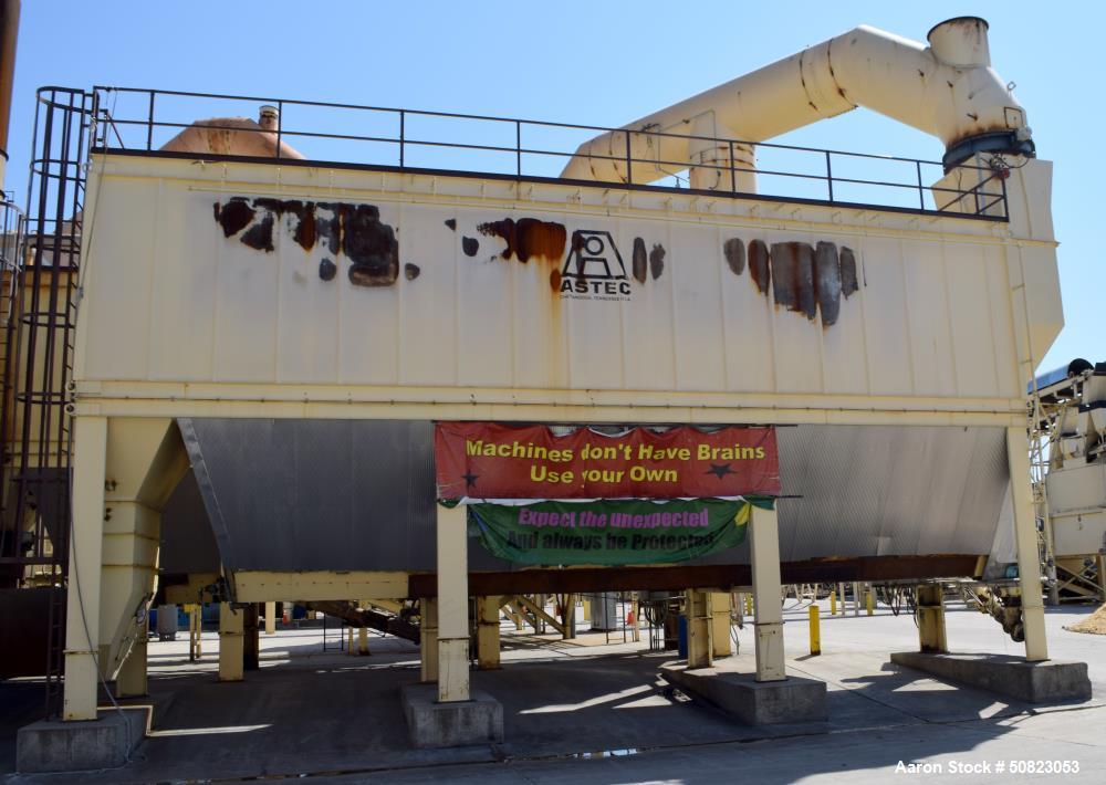 Used Astec Hot Baghouse, Model BH-68-16-PP-S, Carbon Steel. Top bolt