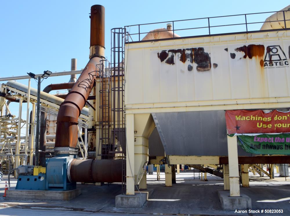 Used Astec Hot Baghouse, Model BH-68-16-PP-S, Carbon Steel. Top bolt