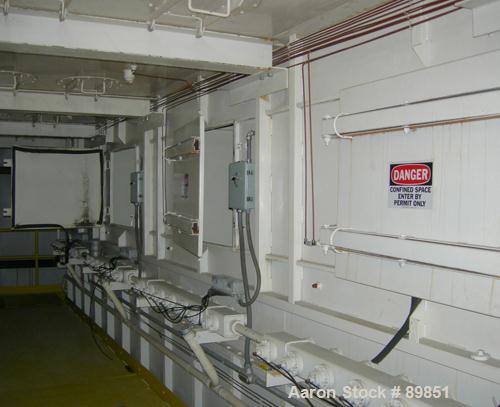 Used Bact Engineering Pulse Jet Dust Collector, Model TC-336-12M, 6,861 Square Feet Filter Area, Carbon Steel. 26,000 ACFM. 336 filters. Ambient at 250 deg F. (28) 1.5" pulse valves. 
