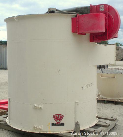 Used The Day Company Reverse Jet Dust Collector, 320 square feet filter area, Approximate 1600-6400 cfm range. Size 24RJ60H, type RJ, carbon steel. Housing measures approximately 72" diameter x 132" ...