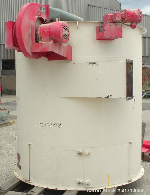 Used The Day Company Reverse Jet Dust Collector, 320 square feet filter area, Approximate 1600-6400 cfm range. Size 24RJ60H, type RJ, carbon steel. Housing measures approximately 72" diameter x 132" ...