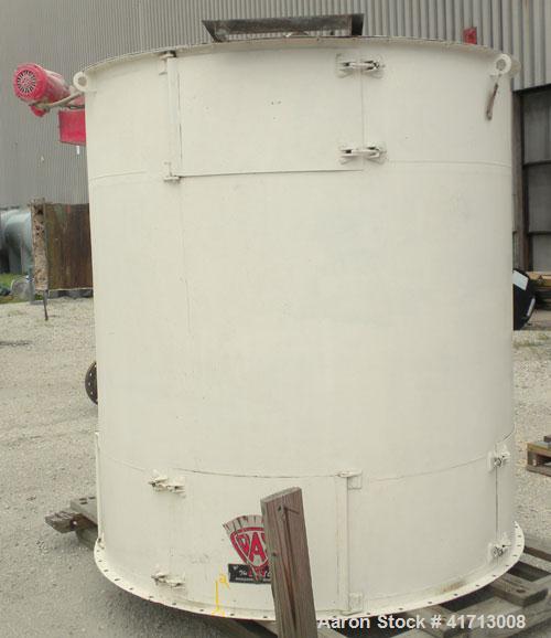 Used The Day Company Reverse Jet Dust Collector, 320 square feet filter area, Approximate 1600-6400 cfm range. Size 24RJ60H, type RJ, carbon steel. Housing measures approximately 72" diameter x 132" ...