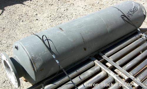 USED: Chicago Conveyor Corp. envelope pneumatic shaker type dust collector, carbon steel, approximate 100 square feet filter area. Oval housing measures 45" x 90" x 36" straight side x 68" cone botto...