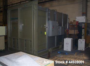 Used Clemco Blast Room Facility, Model 114224.  7' Wide x 14' long x 8' high.  Includes the following:  Full media recovery screw floor, bucket elevator recycle system with media airwash, 650 blast r...