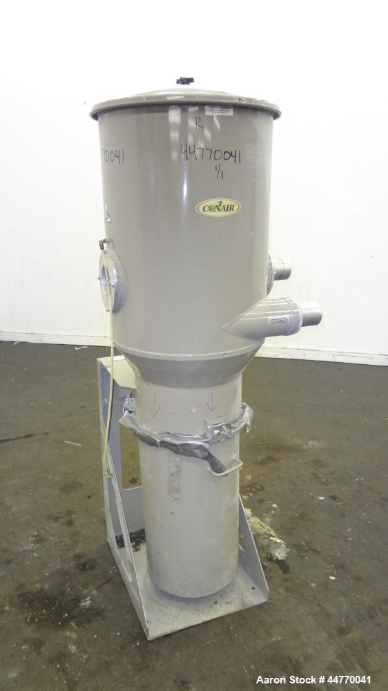 Used Conair Dust Collector, Model DC2, Carbon Steel. Approximate 100 Square feet filter area. Bottom collection can. Mounted on a stand.