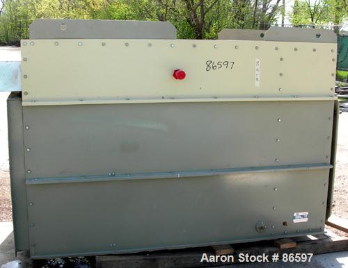 Used DCE Dalamatic Automatic Reverse Jet Cased Dust Collector, Model DLM 1/2/15. 320 square feet filter area. Carbon steel housing measures 40" x 57" x 90" long. Includes bottom hopper, stand and a N...