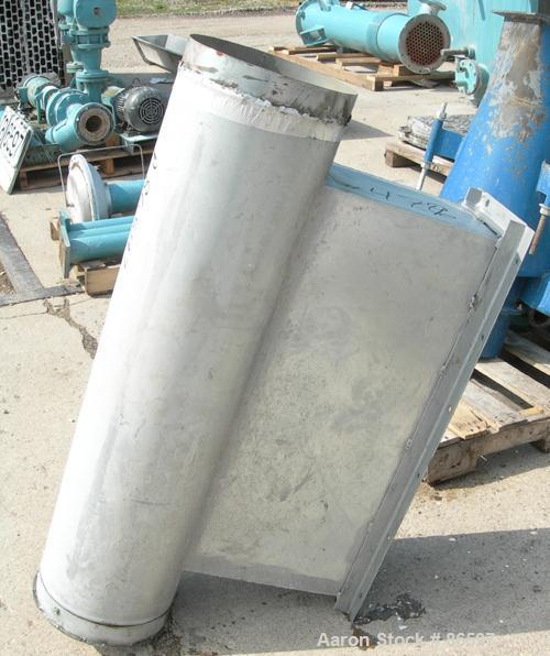 Used DCE Dalamatic Automatic Reverse Jet Cased Dust Collector, Model DLM 1/2/15. 320 square feet filter area. Carbon steel housing measures 40" x 57" x 90" long. Includes bottom hopper, stand and a N...