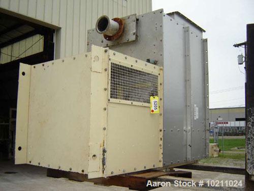 Used 185 Square Foot DCE Dust Ccollector. Stainless steel material contact parts. Type DU14K5AD. 460 volt, 3 phase, 60 hz, 3 hp fan and silencer. Manufactured by DCE Inc Jefferson Town KY. Complete w...