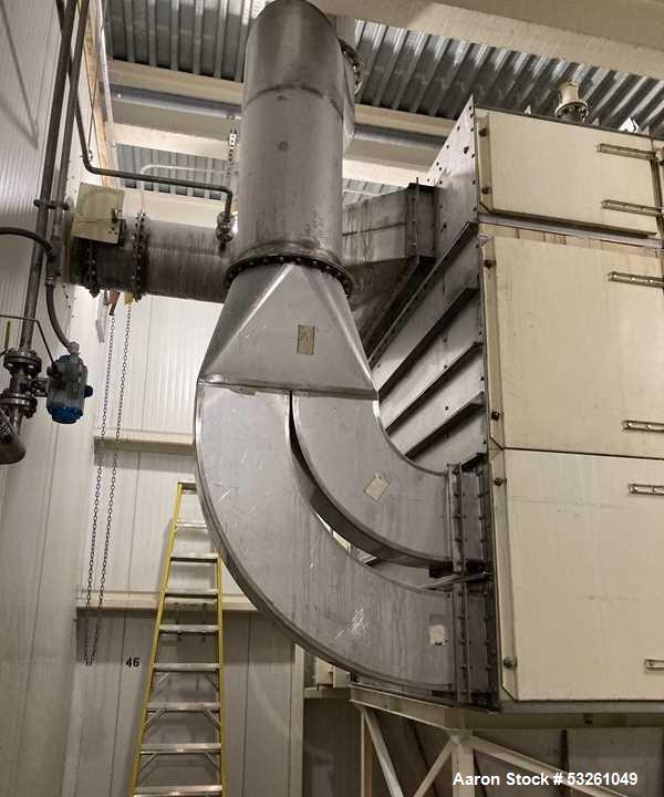 Used 1,940 Sq. Ft. Stainless Steel Dust Collector – Industrial Baghouse Filtration System with 10-Way Controller