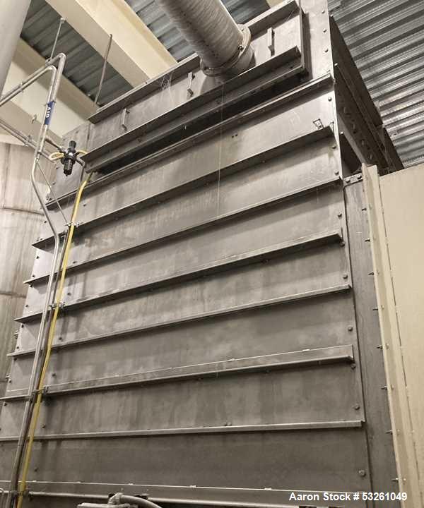 Used 1,940 Sq. Ft. Stainless Steel Dust Collector – Industrial Baghouse Filtration System with 10-Way Controller