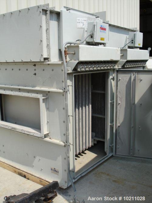 Used 1356 Square Foot DCE Sintamatic Pulse Jet Dust Collector, type SC2B64. Two bank design. Each bank has 10 filter elements, PTFE based coating on a high grade porous composite as its filtration me...