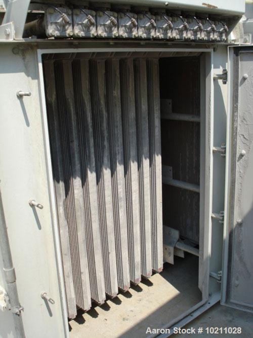 Used 1356 Square Foot DCE Sintamatic Pulse Jet Dust Collector, type SC2B64. Two bank design. Each bank has 10 filter elements, PTFE based coating on a high grade porous composite as its filtration me...