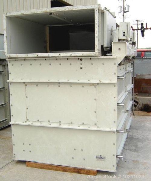 Used 1356 Square Foot DCE Sintamatic Pulse Jet Dust Collector, TYPE SC2B64. Two bank design. Each bank has 10 filter elements, PTFE based costing on a high grade porous composite as its filtration me...