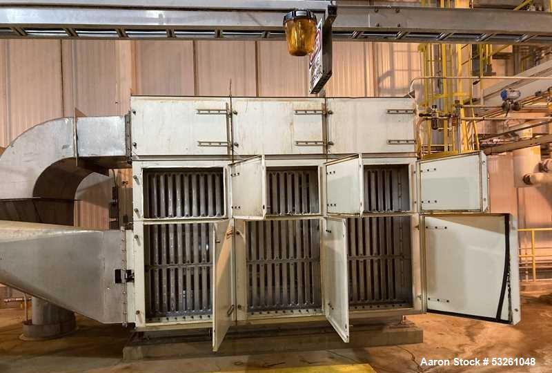 Used DCE Stainless Steel Dust Collector System with 40 HP NYB Blower – Complete Installed Package with Ductwork & Spare Bags