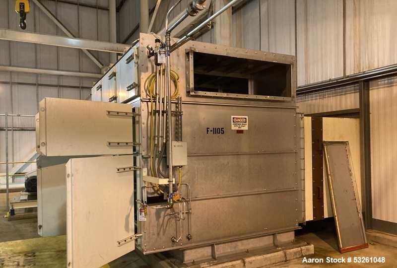 Used DCE Stainless Steel Dust Collector System with 40 HP NYB Blower – Complete Installed Package with Ductwork & Spare Bags