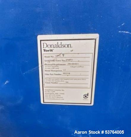 Used Donaldson Torit Dust Collector – Model CPV-1, 700 CFM