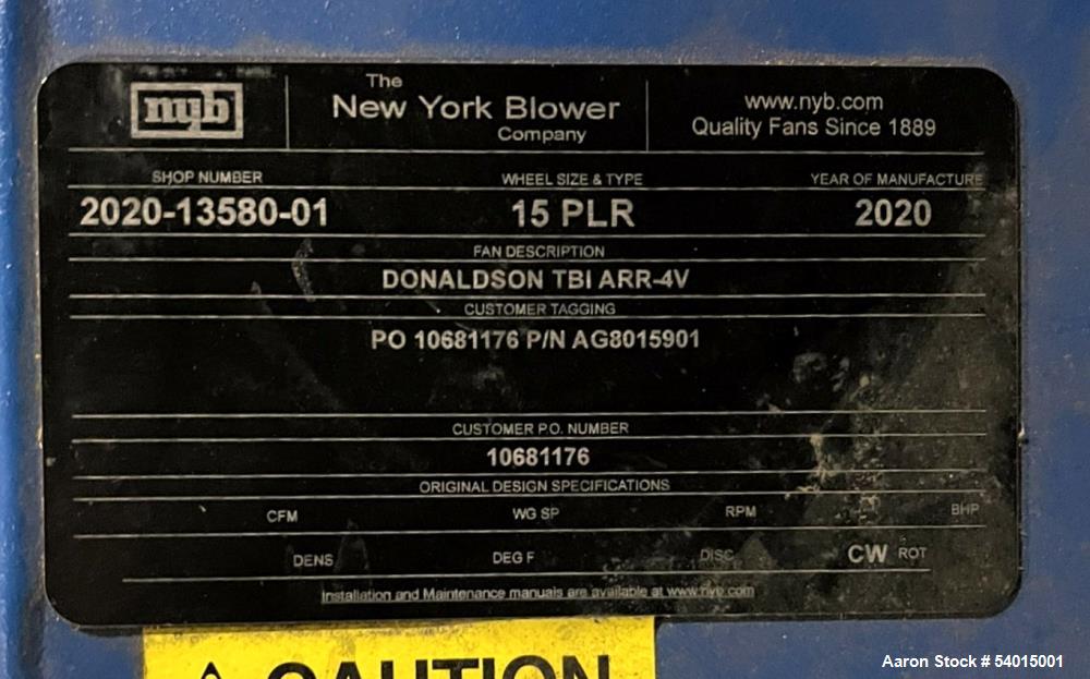 Donaldson Downflo Evolution DFE 2-4 Pulse-Jet Cartridge Dust Collector – Unused
