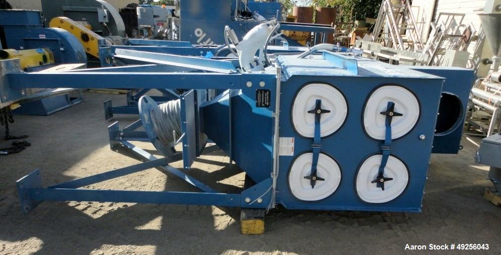 Used Donaldson Torit Model DFE2-8 Quick Ship Dust Collector, Serial number 10263225-L1, filter part number P034302, accommodates 55 gal drum, 8 ultra web filters, 2,032 square feet filter media, 1020...