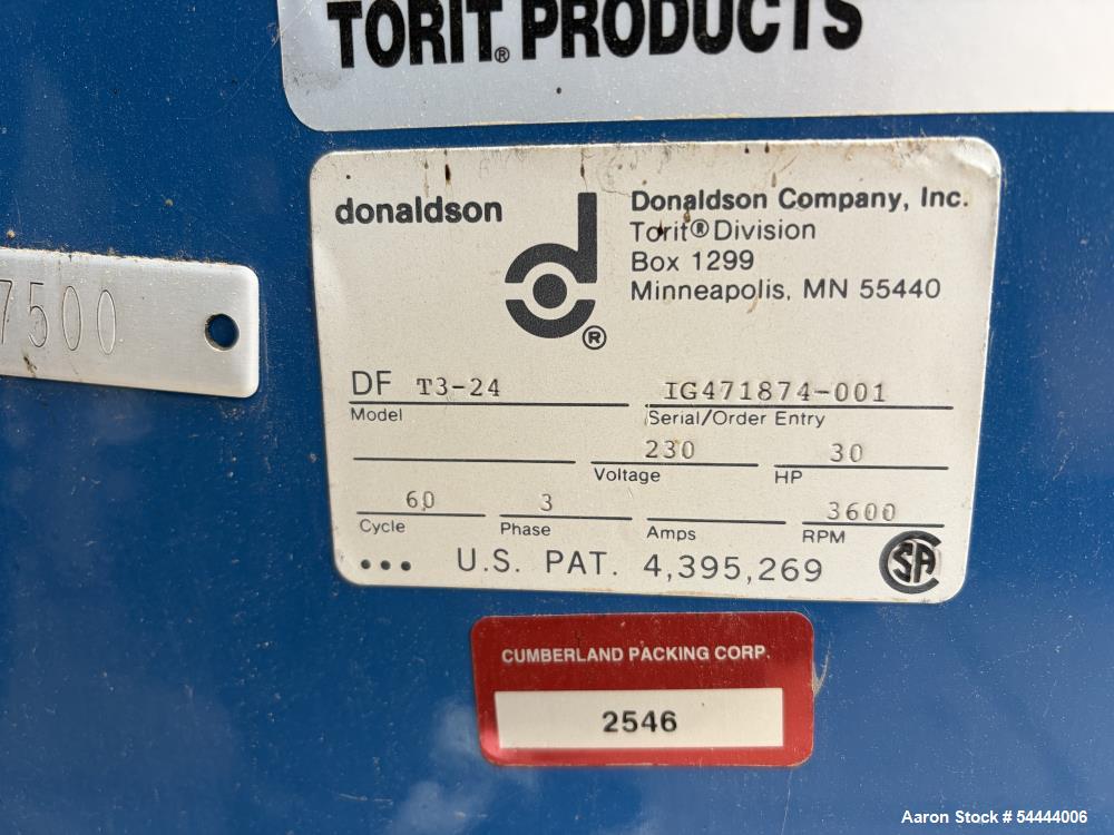 Buy Used Donaldson Torit Dust Collector – Model DFT 3-24 with 24 Filters