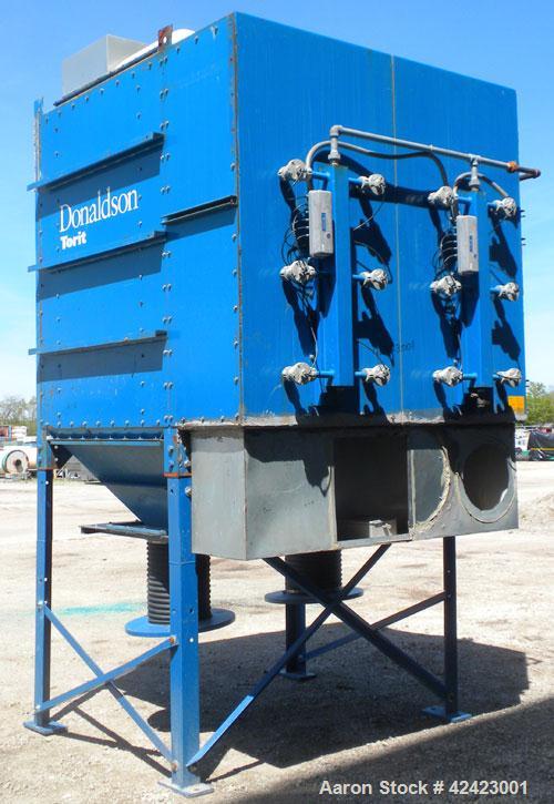 Used Donaldson/Torit Downflo II Cartridge Type Pulse Jet Dust Collector, model DFT3-24, carbon steel. 4,560 Square feet filter area, nominal airflow range 3,050-18,900 cfm. Dual bottom outlets. Mount...