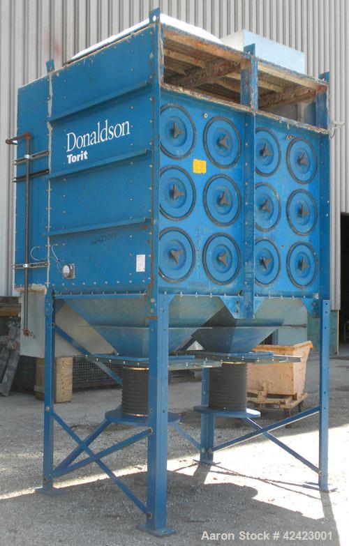 Used Donaldson/Torit Downflo II Cartridge Type Pulse Jet Dust Collector, model DFT3-24, carbon steel. 4,560 Square feet filter area, nominal airflow range 3,050-18,900 cfm. Dual bottom outlets. Mount...