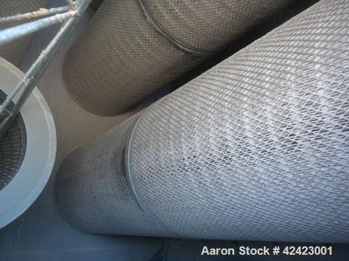 Used Donaldson/Torit Downflo II Cartridge Type Pulse Jet Dust Collector, model DFT3-24, carbon steel. 4,560 Square feet filter area, nominal airflow range 3,050-18,900 cfm. Dual bottom outlets. Mount...