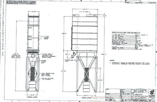 Unused- Donaldson Torit Bag (envelope type) Dust Collector, Model DLMC 1/4/15. CFM 2500 to 7000. Approximate filter area is 645 square feet, (40) bags.